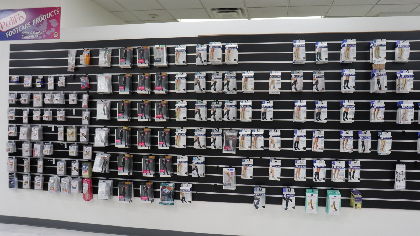 Footcare products display